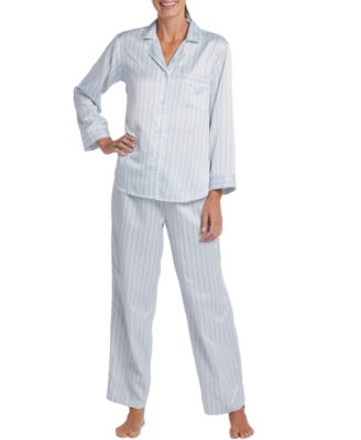 Miss Elaine - Notch-Collar Pajama Set