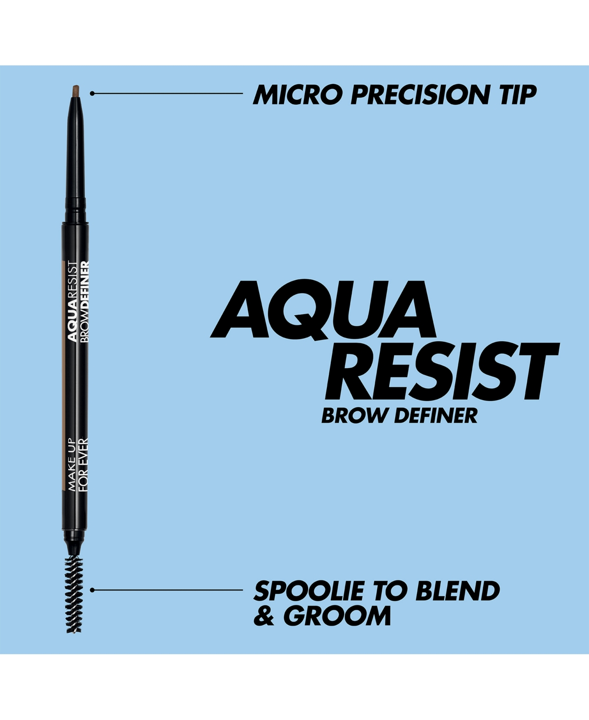 Make Up For Ever Aqua Resist Brow Definer Waterproof Eyebrow Pencil In 20