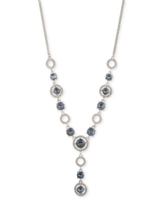 Givenchy - Open Pav&eacute; Lariat Necklace, 16" + 3" extender