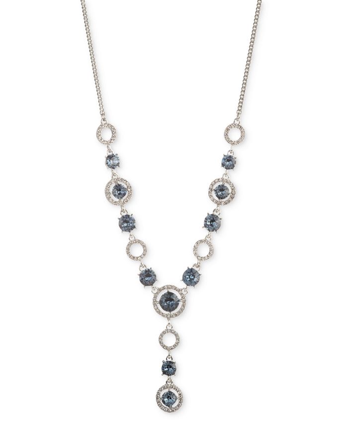 Givenchy Open Pave Lariat Necklace 16 3 Extender Reviews Necklaces Jewelry Watches Macy S