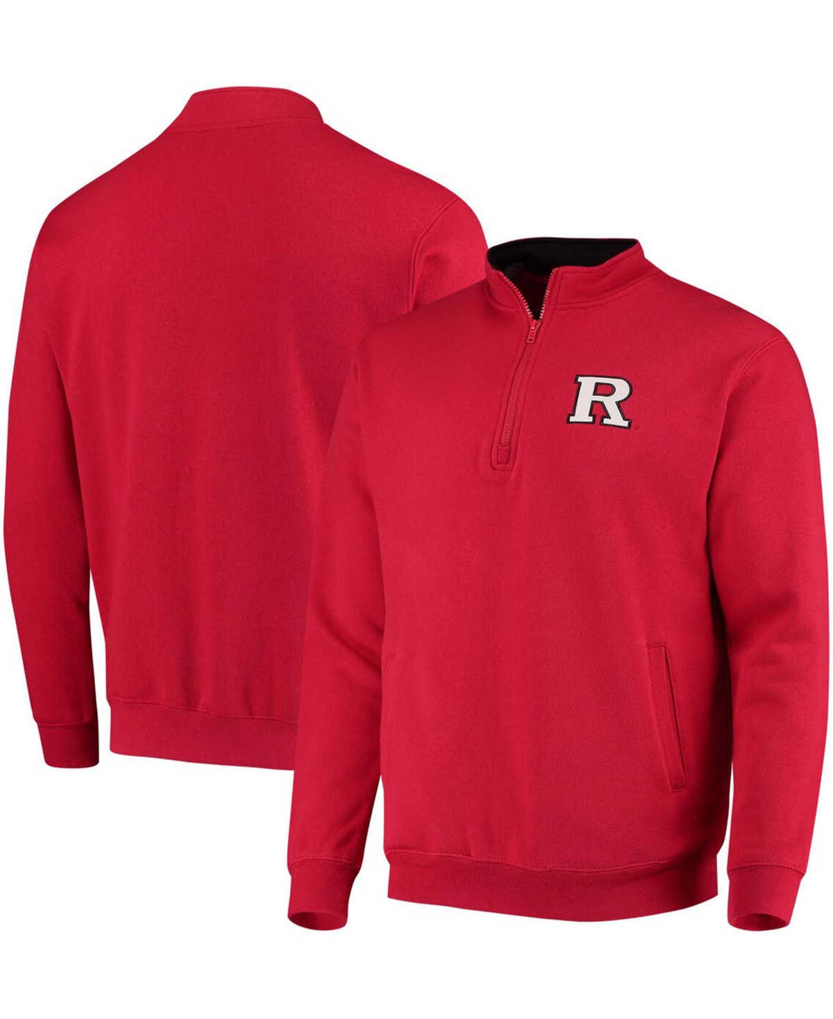 Colosseum Men's Rutgers Scarlet Knights Tortugas Logo Quarter-zip Jacket In Scarlet