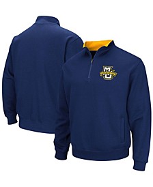 Men's Navy Marquette Golden Eagles Tortugas Logo Quarter-Zip Jacket