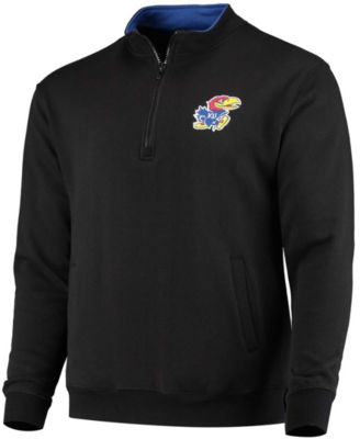 Men's Black Kansas Jayhawks Tortugas Logo Quarter-Zip Jacket