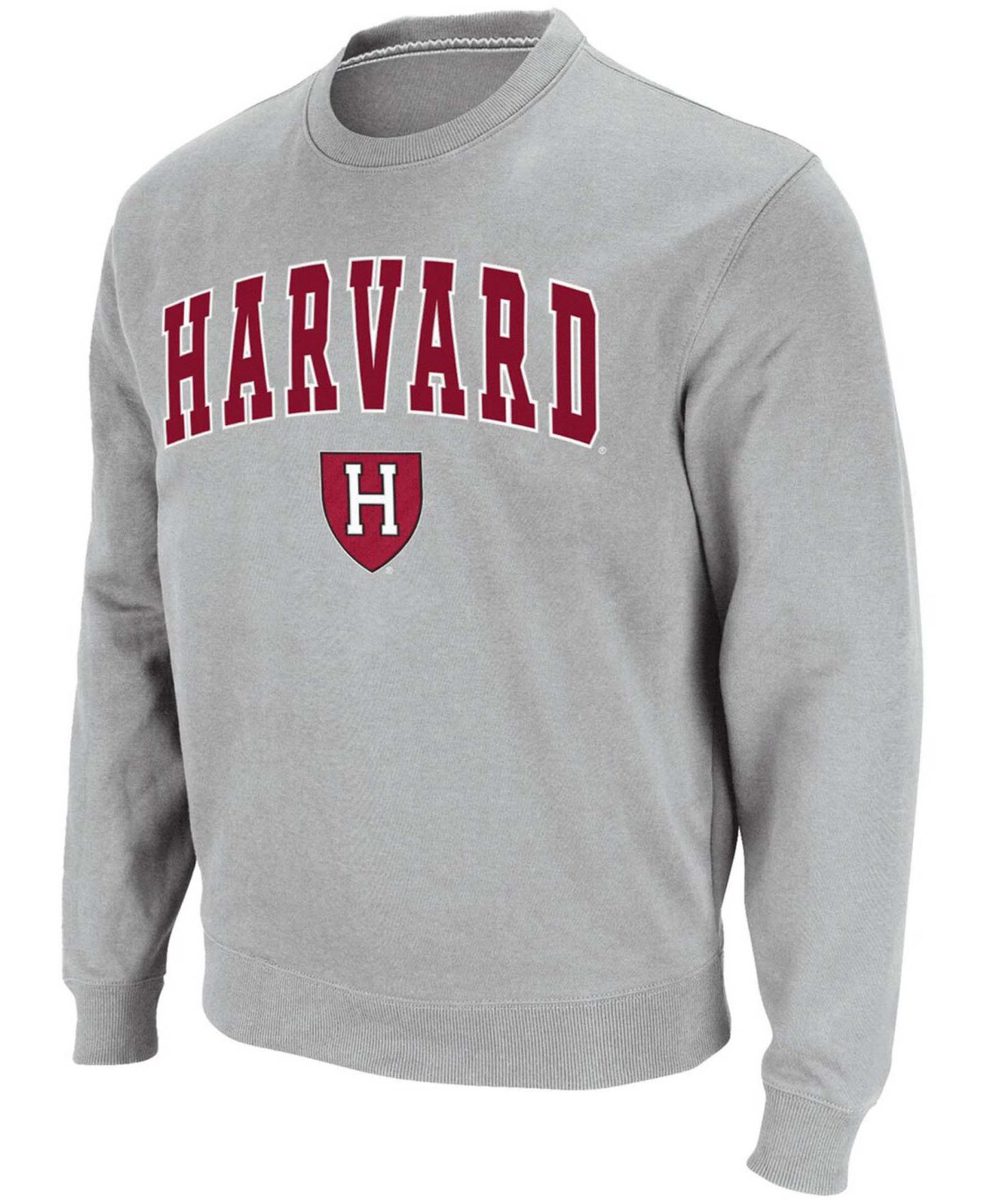 Мужская толстовка Colosseum Harvard Crimson Team Arch & Logo Tackle Twill Pullover, цвет: Малиновый — фото 4