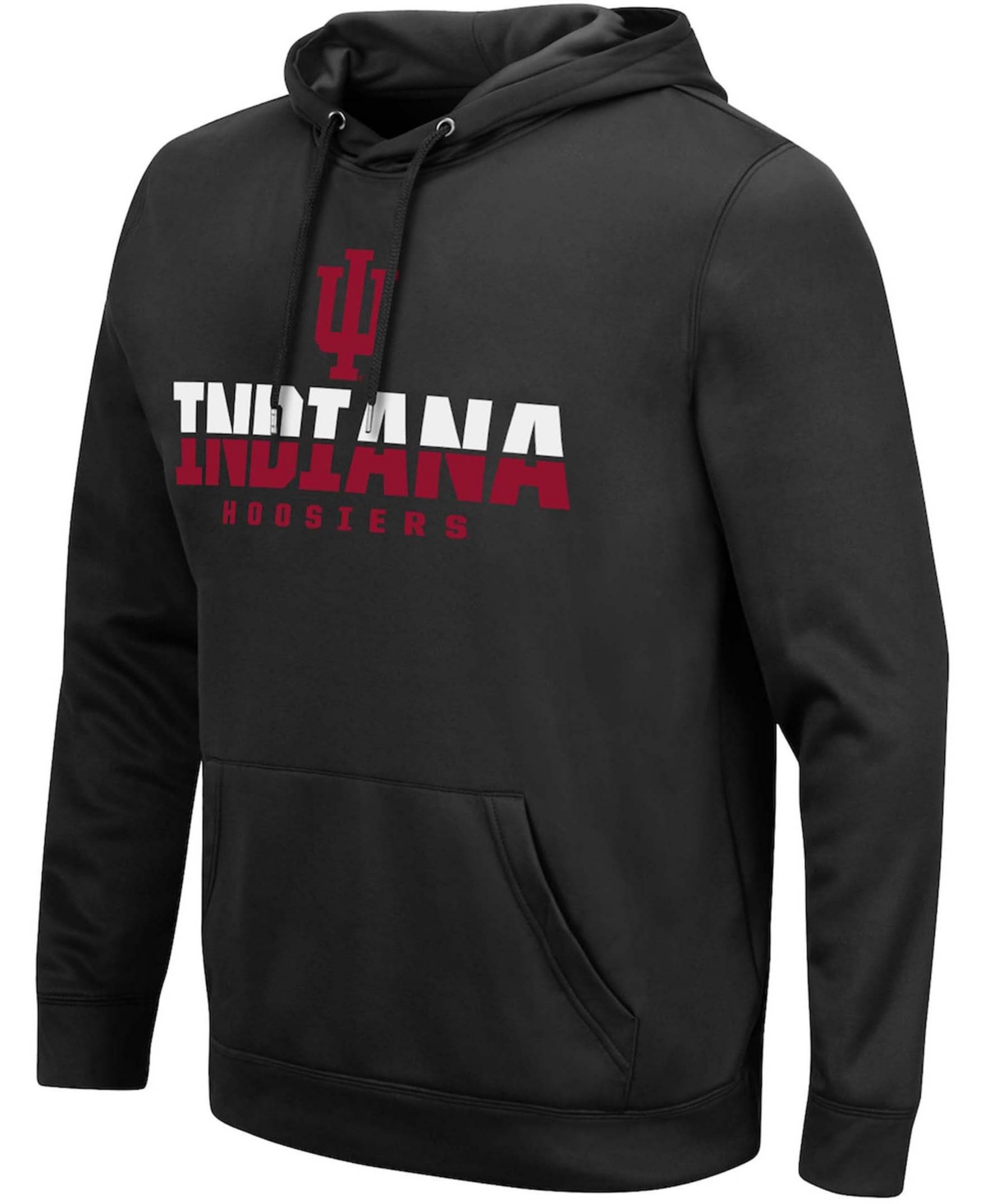 Colosseum Men's Indiana Hoosiers Lantern Pullover Hoodie In Black