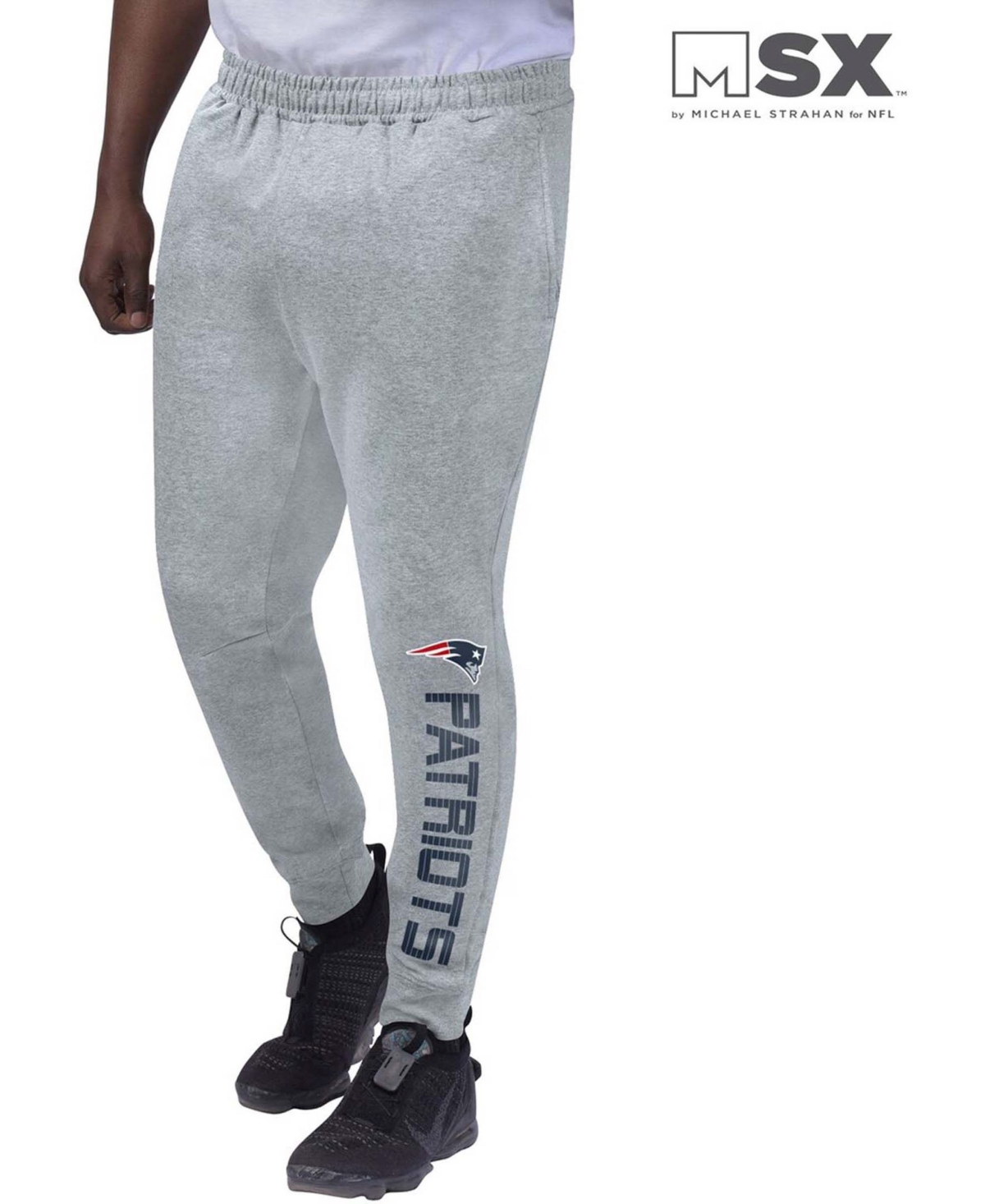 Men's Heather Gray New England Patriots Jogger Pants - Heather Gray