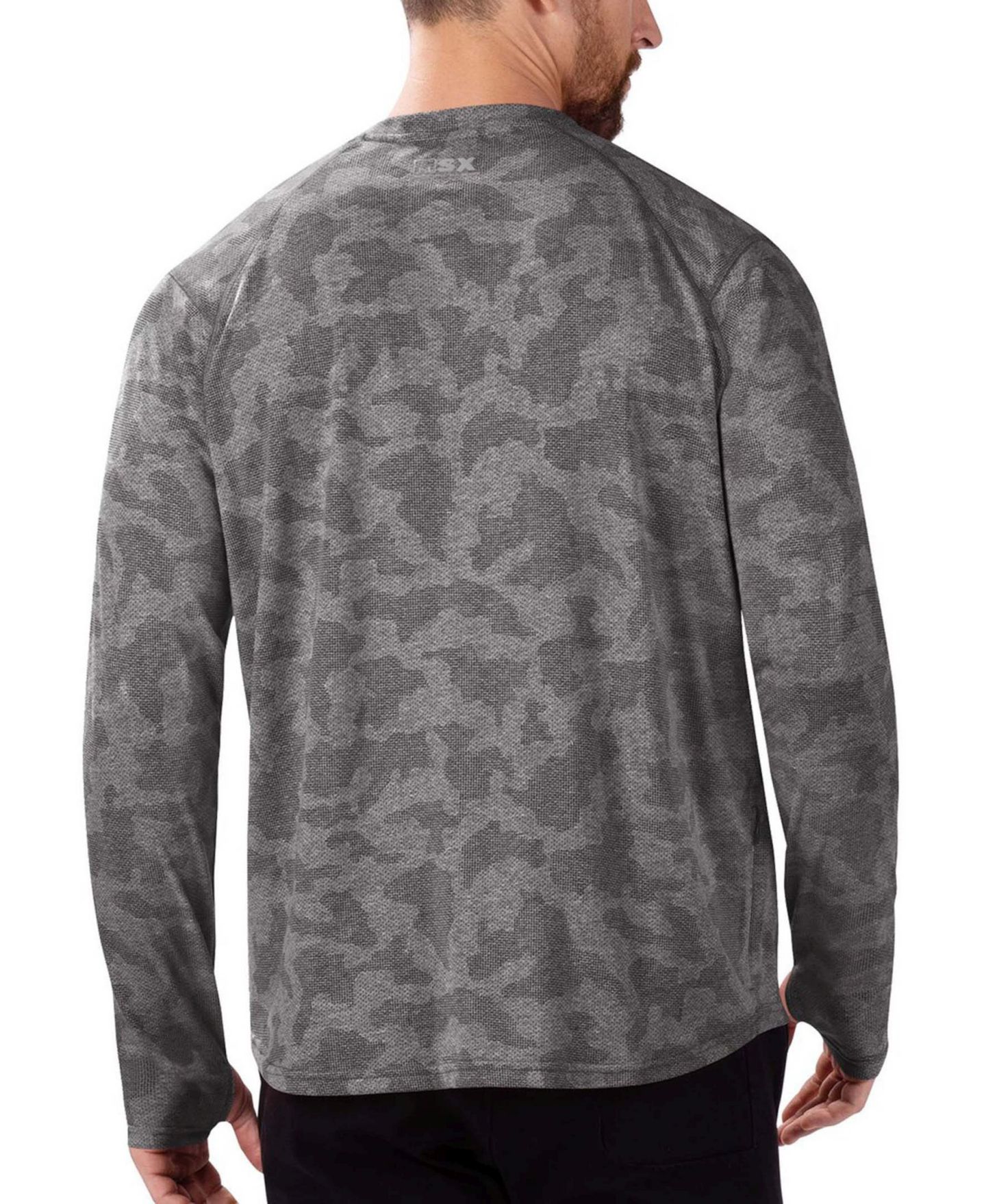 Мужская футболка MSX by Michael Strahan Black Arizona Cardinals Camo Performance Long Sleeve — фото 2
