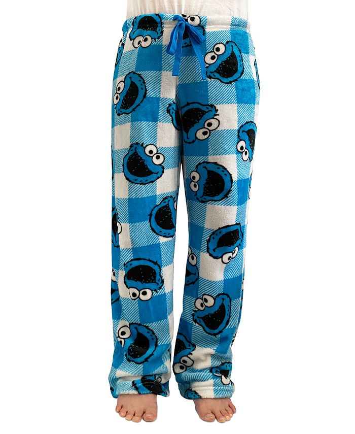 Sesame Street Plush Cookie Monster Pajama Pants - Macy's