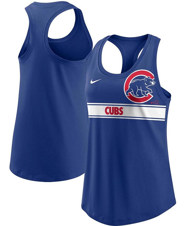 Nike Women S Royal Chicago Cubs Cropped Logo Performance Racerback Tank Top Reviews Women Macy S