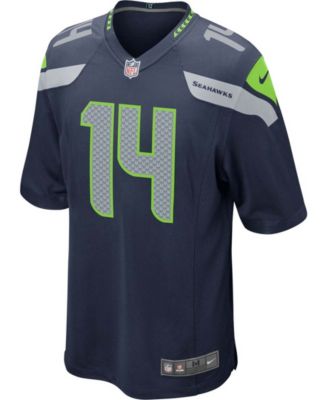 Men's Seattle Seahawks DK Metcalf Navy Game Player Jersey