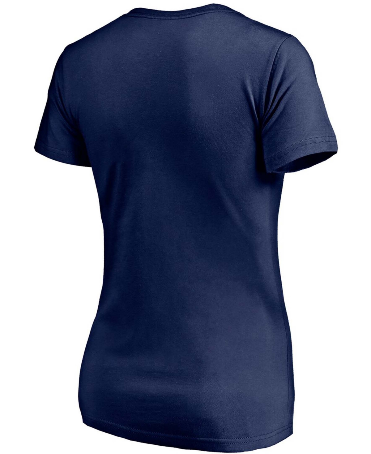Women'sCleveland Indians Mascot in Bounds V-Neck T-shirt - Navy