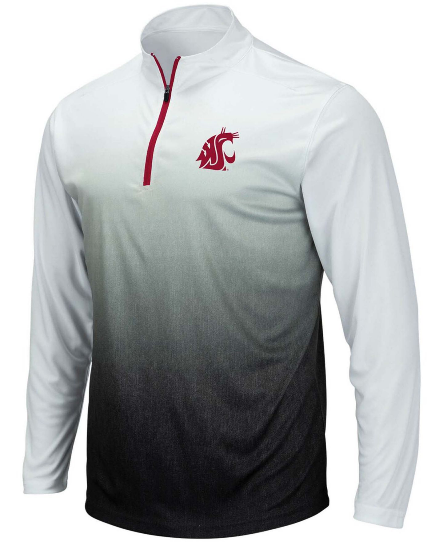 Мужская куртка Colosseum Gray Washington State Cougars Magic Team Logo Quarter-Zip — фото 3