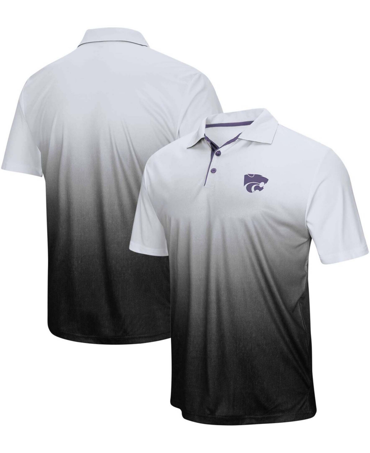 Men's Gray Kansas State Wildcats Magic Team Logo Polo Shirt - Gray