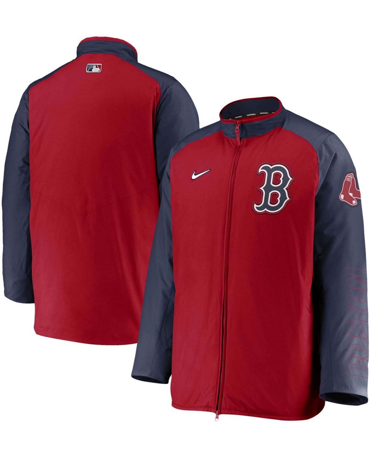 Men's Red, Navy Boston Red Sox Authentic Collection Dugout Full-Zip Jacket