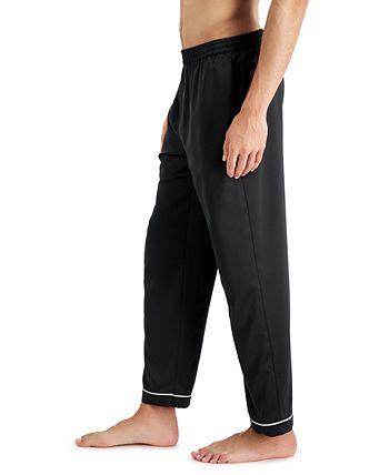 INC International Concepts Men's Piped Satin Pajama Pants, Created for ...