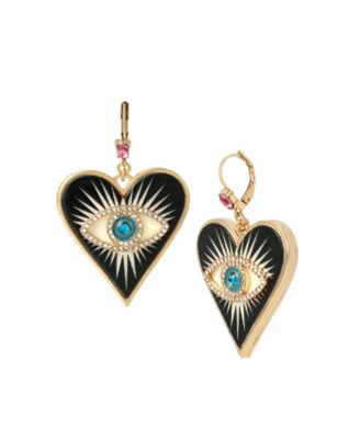 betsey johnson eye earrings