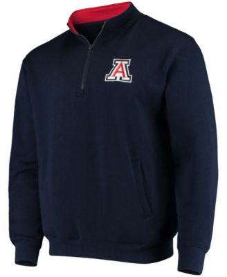 Men's Navy Arizona Wildcats Tortugas Logo Quarter-Zip Jacket