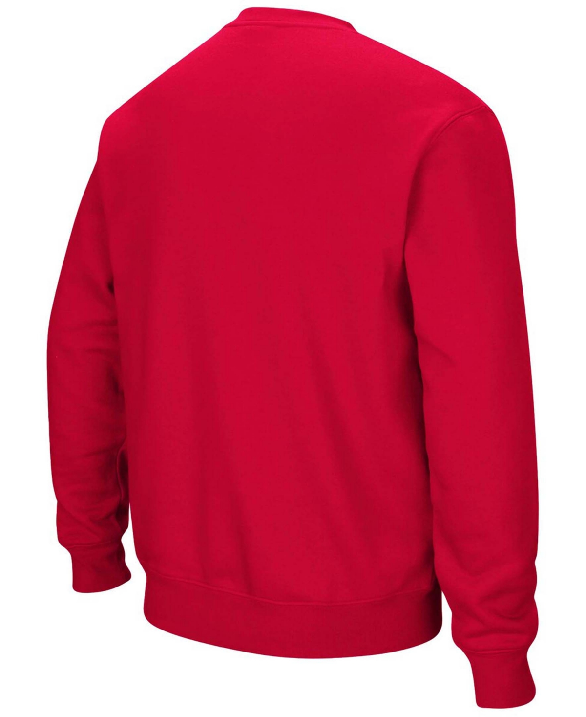 Colosseum Men's Heather Gray Ohio State Buckeyes Team Arch Logo Tackle Twill Pullover Sweatshirt In Heather Gray