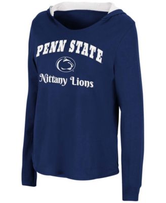 Women's Navy Penn State Nittany Lions Catalina Hoodie Long Sleeve T-shirt