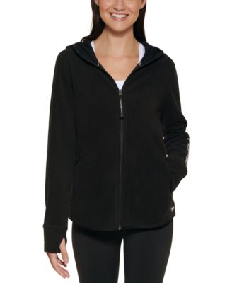 long black zip up hoodie