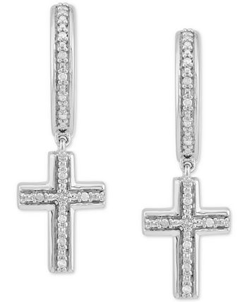 Macys discount cross earrings