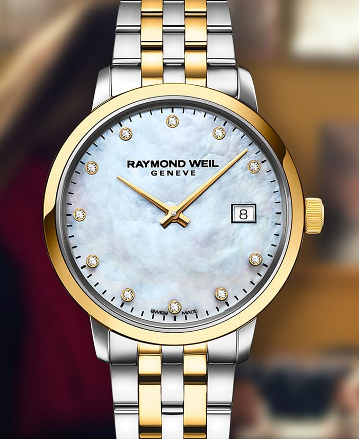 Raymond Weil - Women's Swiss Toccata Diamond-Accent Two-Tone Stainless Steel Bracelet Watch 29mm