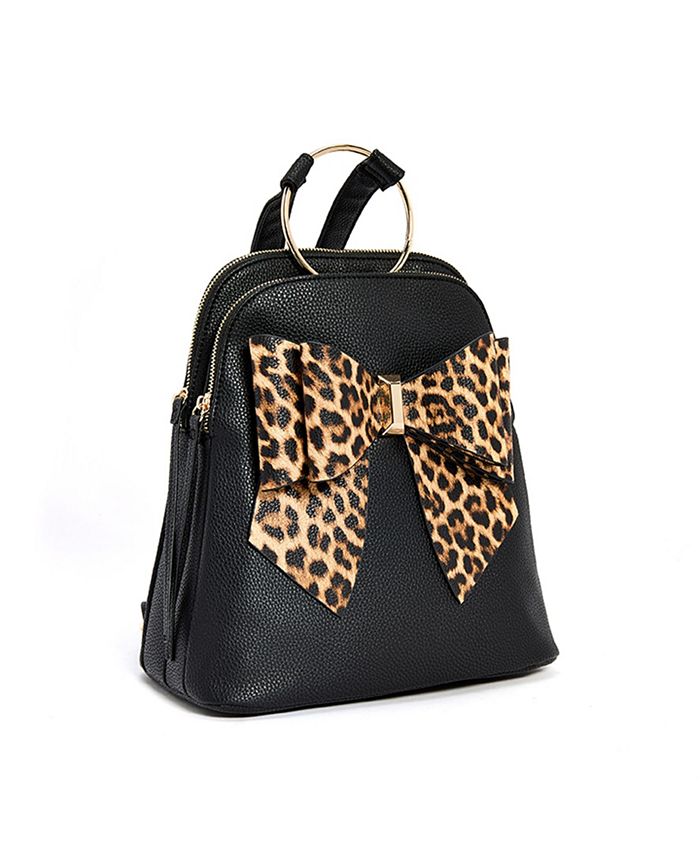 LIKE DREAMS Women's Leopard Backpack & Reviews - Handbags & Accessories ...