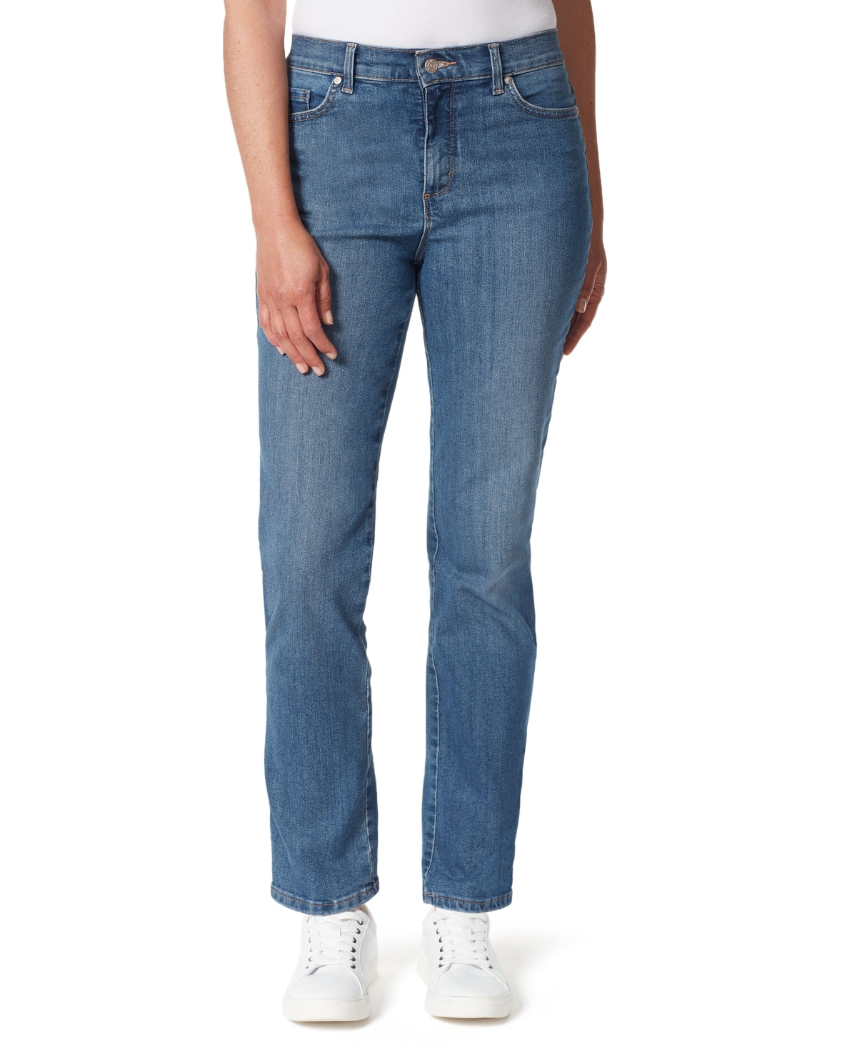 Gloria Vanderbilt Petite Amanda High Rise Straight-leg Jeans, Petite & Petite Short In Hartford