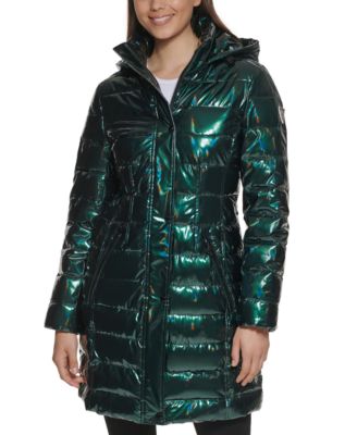 womens high shine coat