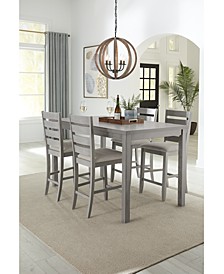 Max Meadows  Counter Height Dining 5-Pc Set (Table + 4 Side Chairs)