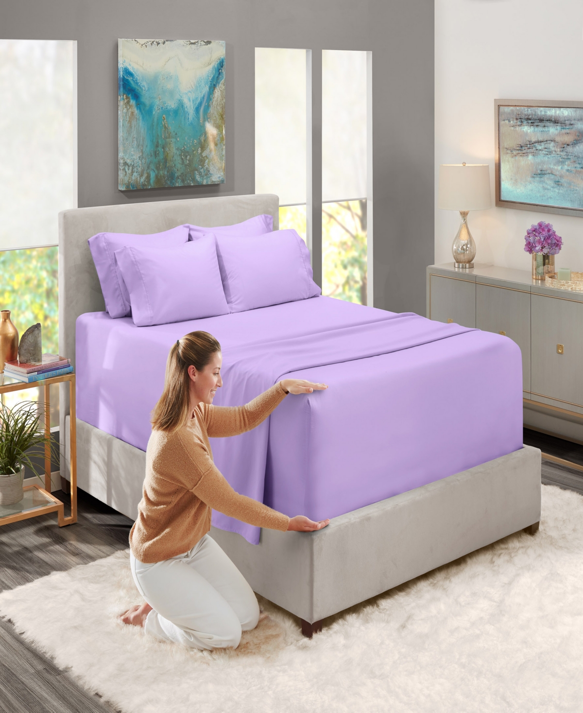 Nestl Extra Deep Pocket 4-Pc. Sheet Set, Twin Xl