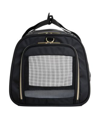 Soft Sided Multi-Entry Collapsible Travel Medium Pet Carrier Duffel With Removable Lining