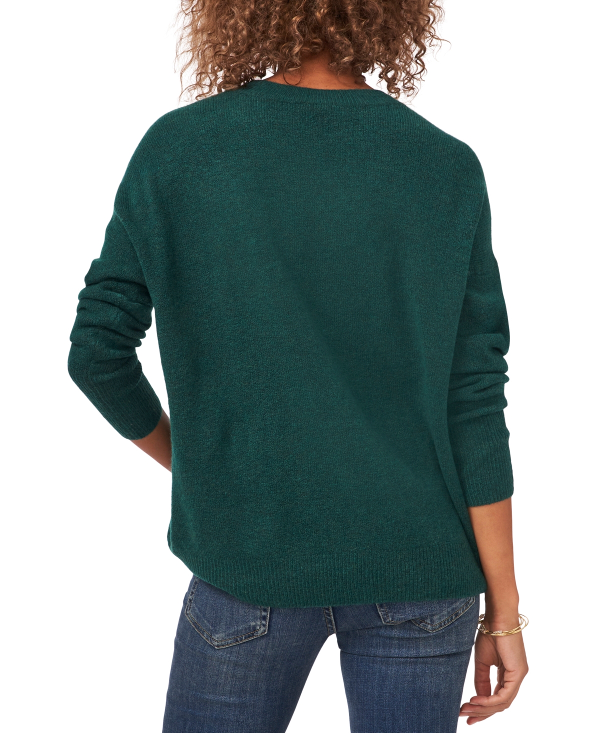 Vince Camuto Cozy Long Sleeve Extend Shoulder Sweater In Wise