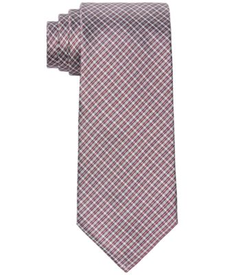 Calvin Klein - Men's Double Line Check Tie