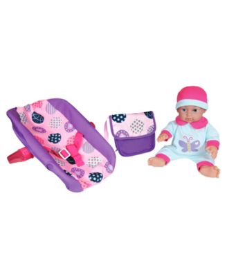 Lissi Dolls Baby Doll Travel Play Set, 3 Piece