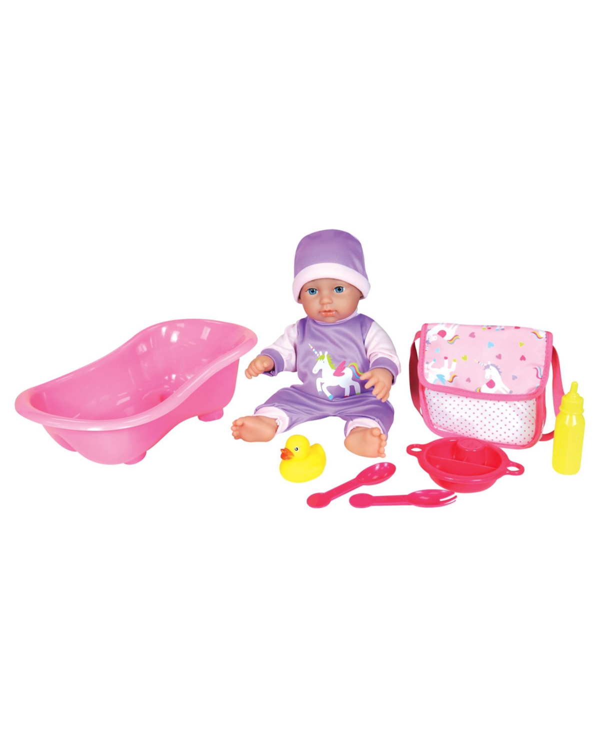 Lissi Dolls Baby Doll Bath Play Set, 7 Piece In Multi