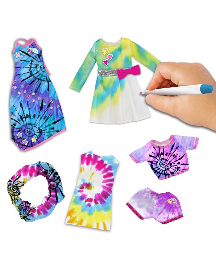 Barbie TieDye Be a Real Fashion Designer Doll Clothes Designing Kit, 19 Pieces Macy's