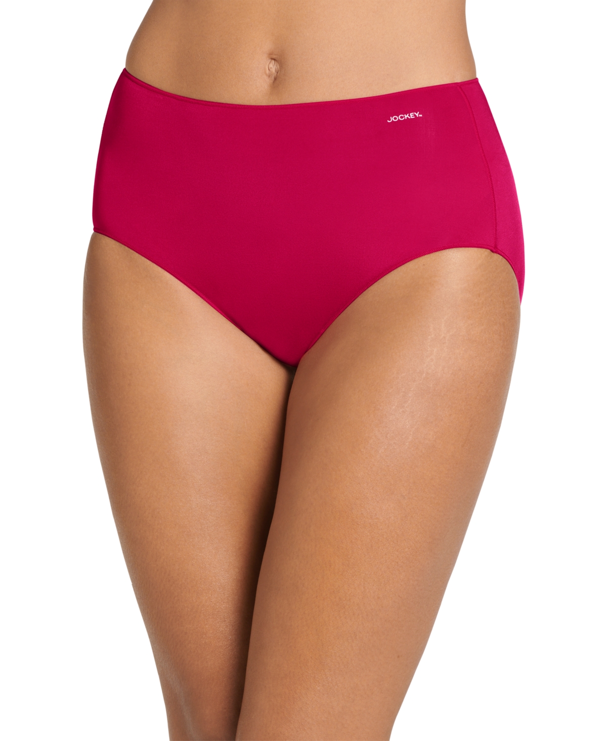 Jockey Women's No Panty Line Hip Brief Underwear 1372 In Berry Bliss