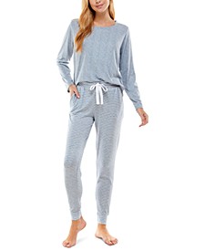 Whisper Luxe Long Sleeve Top & Jogger Pants Pajama Set