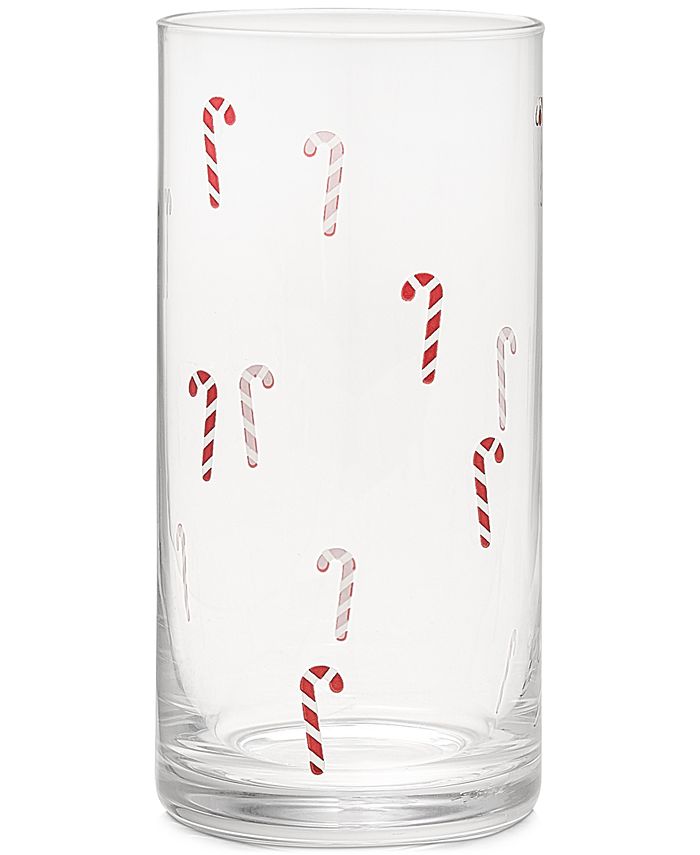 The Cellar Holiday Candy Cane Highball Glasses, Set of 4, Created for Macy's Macy's