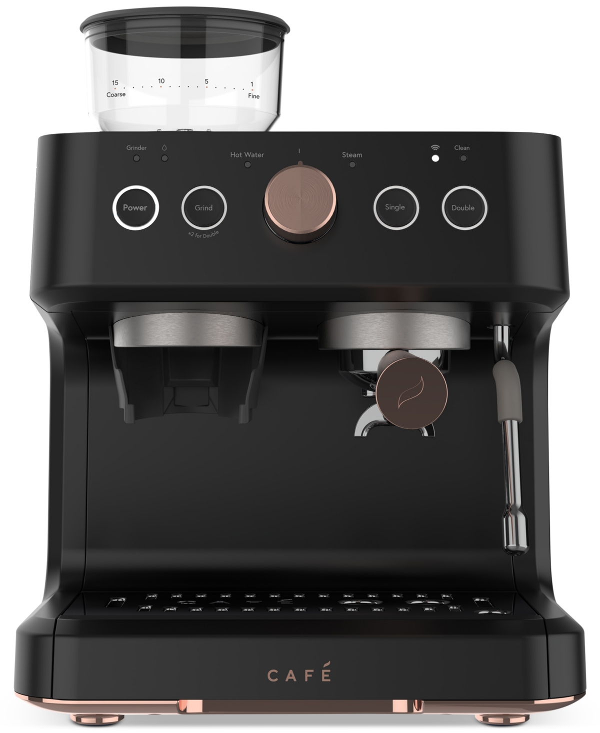 Cafe Bellissimo Semi-automatic Espresso Machine & Frother In Matte Black