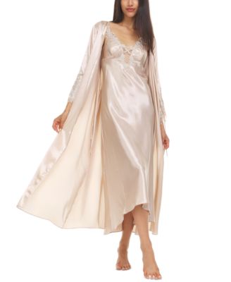 Stella Satin Venise Trim Robe