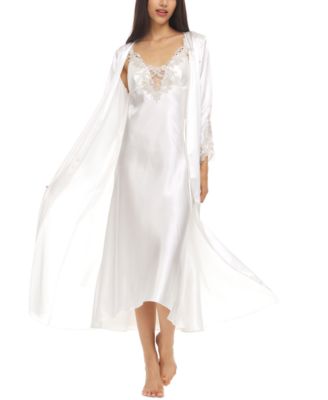 Stella Satin Venise Trim Robe