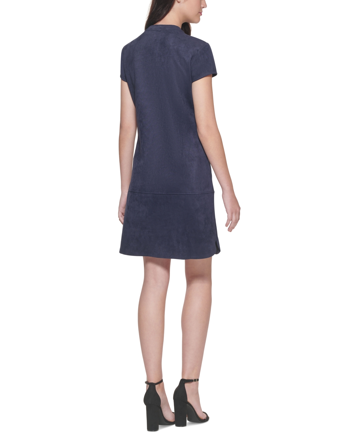 kensie Faux-Suede Shift Dress