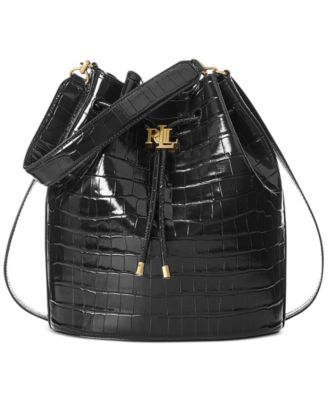 macys ralph lauren bucket bag