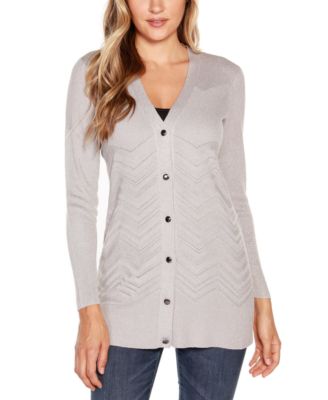 dressy silver cardigan