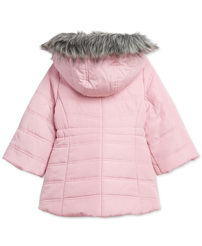 Calvin Klein Baby Girls Aerial Hooded Jacket - Macy's