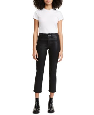 JEN7 - Coated Straight-Fit Ankle Jeans