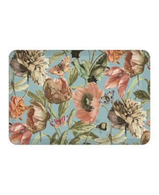 Vintage-Like Bloom Garden Kitchen Mat, 20