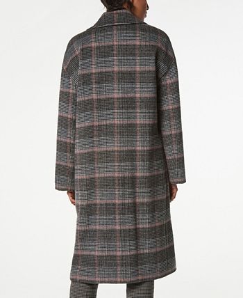 Andrew Drop Shoulder Plaid Wool & Reviews - Coats & Jackets - Women - Macy's